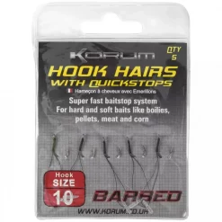 Korum Quickstop Am Haarvorfach, Widerhaken -Angebote Korum Store korum barbed hook hairs with quickstops 1.jpg